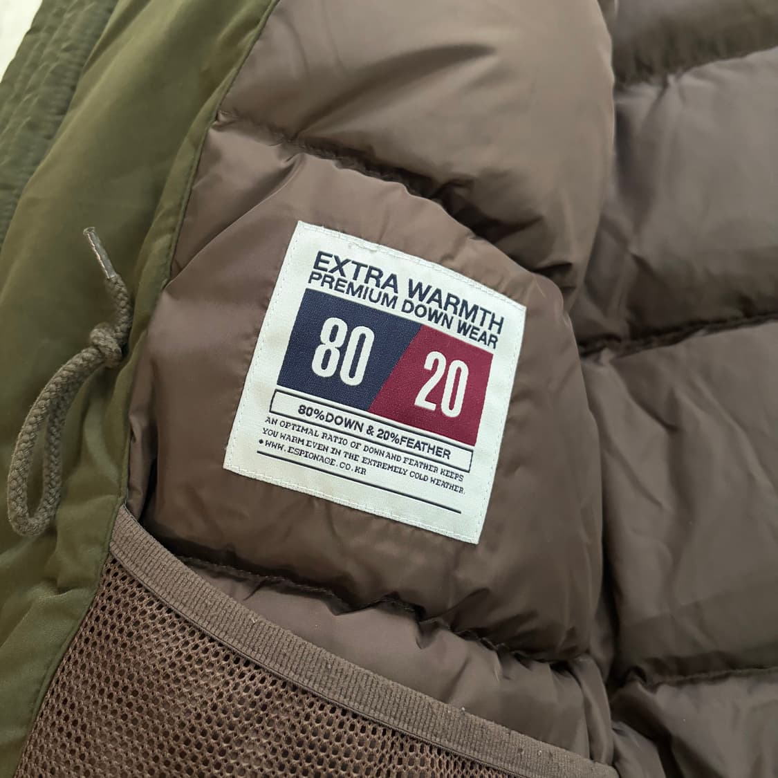 에스피오나지 콜비 빈티지 구스다운 패딩 L 상품이미지6