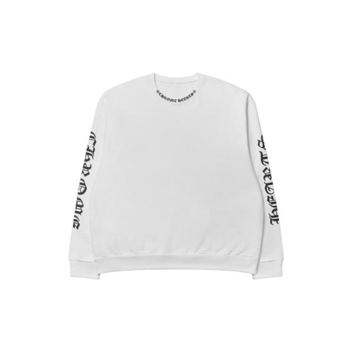크롬하츠 넥 로고 크루넥 스웨트셔츠 화이트 상품이미지2