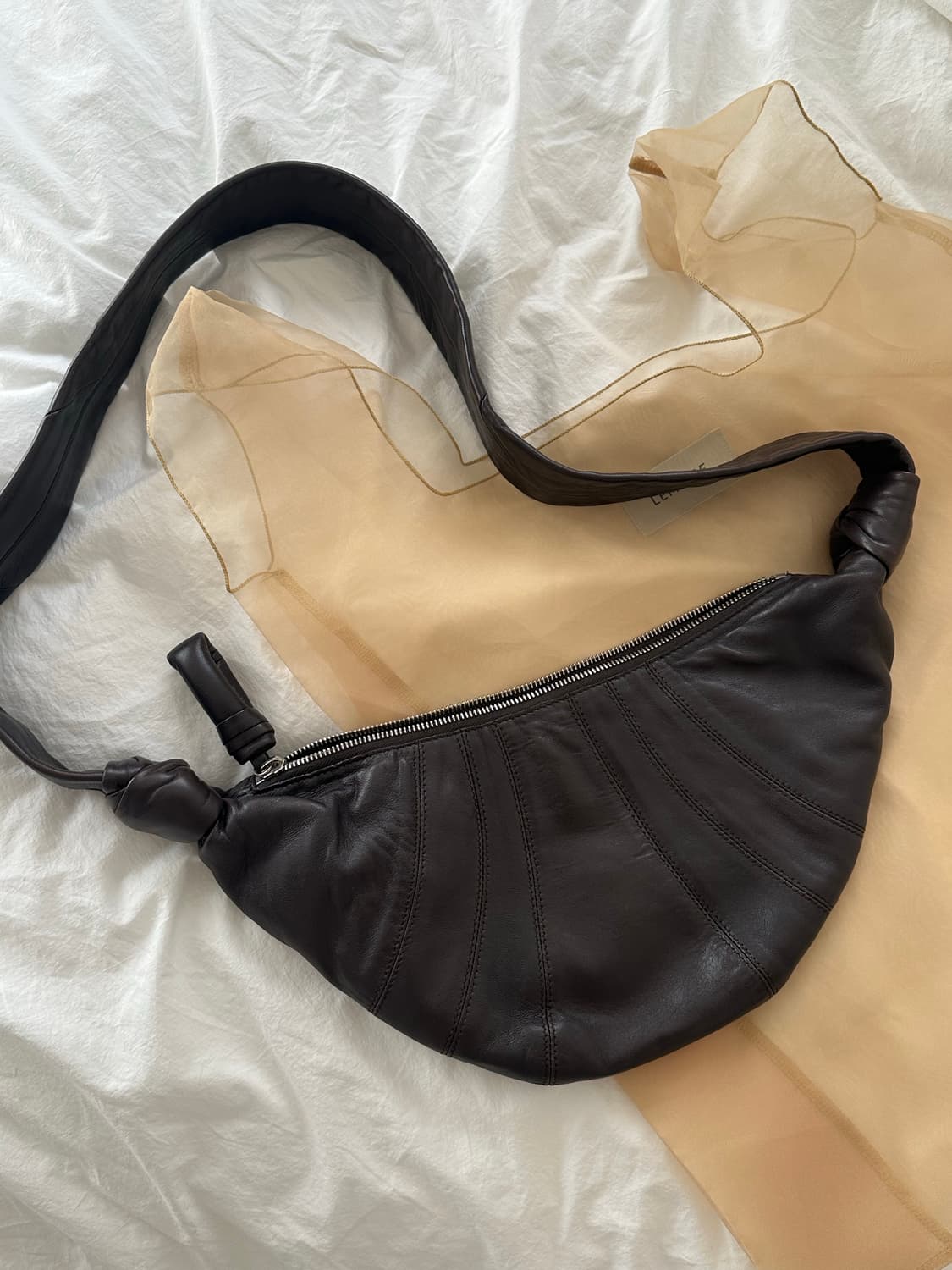 Lemaire 르메르범백 크로아상백 다크초코 레더 스몰사이즈 상품이미지1