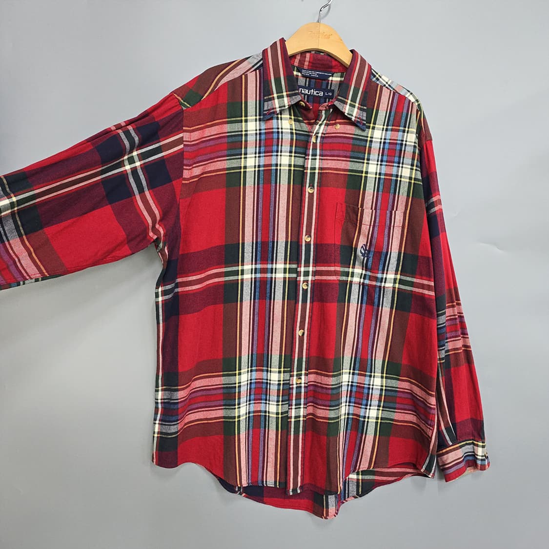 노티카(nautica) 클래식 체크 플란넬 셔츠 L 상품이미지2