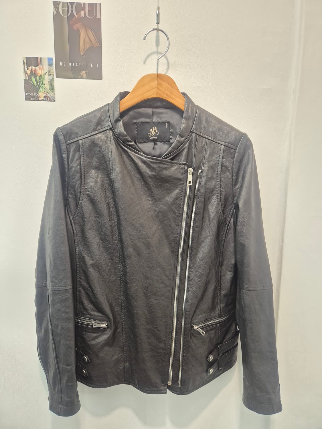 아르덴 블랙 가죽 라이더 자켓 66
 상품이미지1