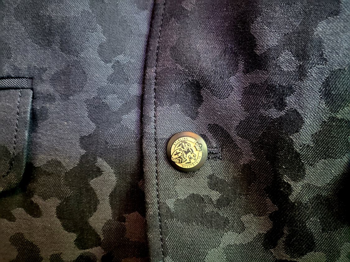 [미사용 새상품] 워모 이태리 블루 카모자켓 상품이미지2