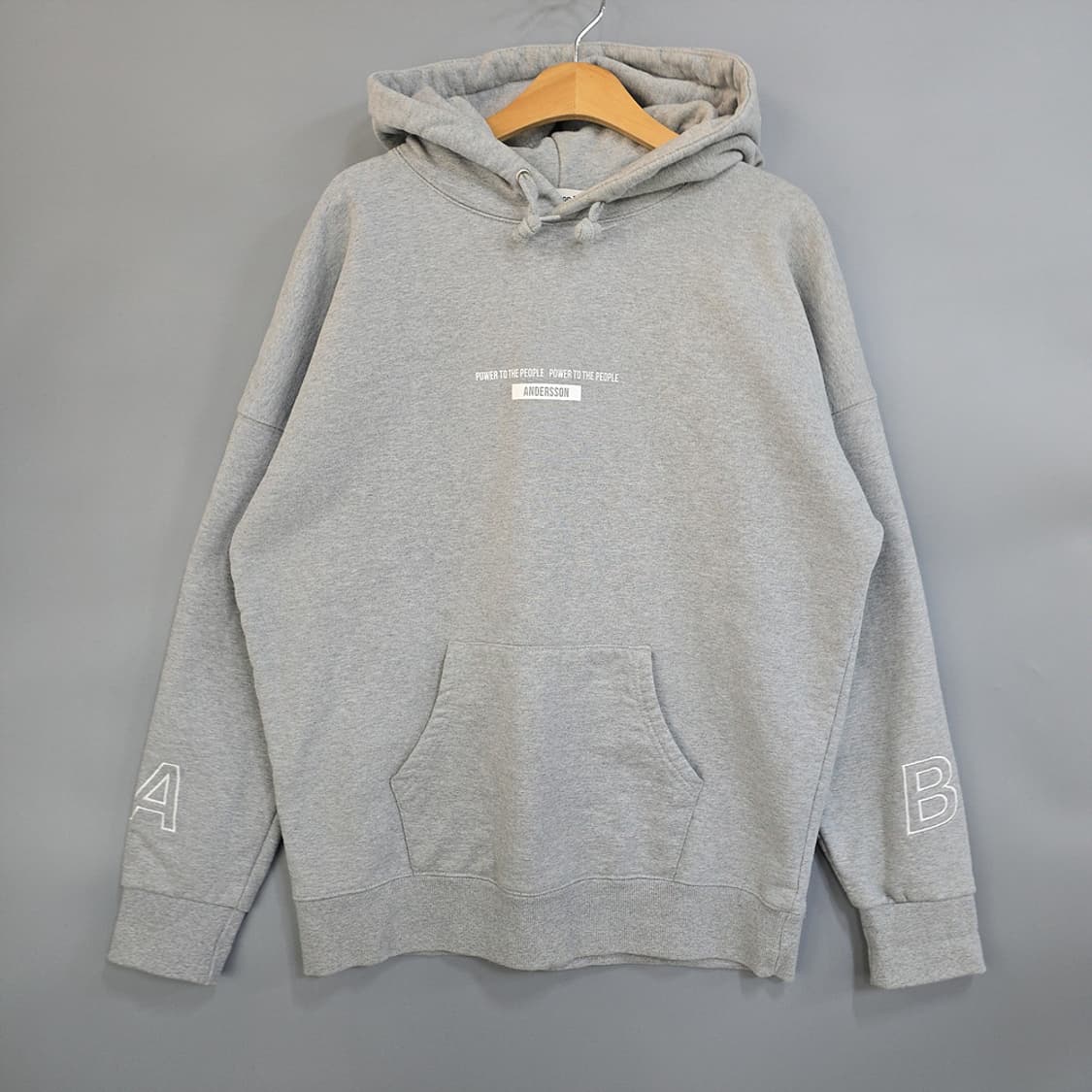 앤더슨벨 Andersson Bell 그래픽 후드 그레이 M 상품이미지1