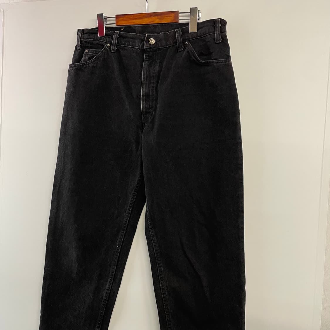 90s 리바이스 550 흑청 데님팬츠 USA 상품이미지3