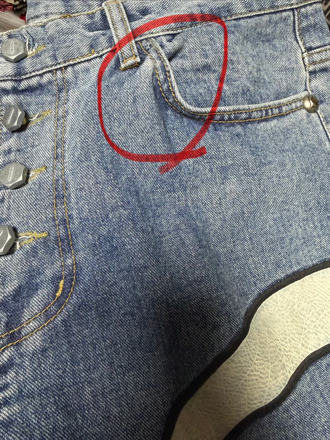 떠그클럽 x HBX 별주 레더팬츠 3사이즈 상품이미지5