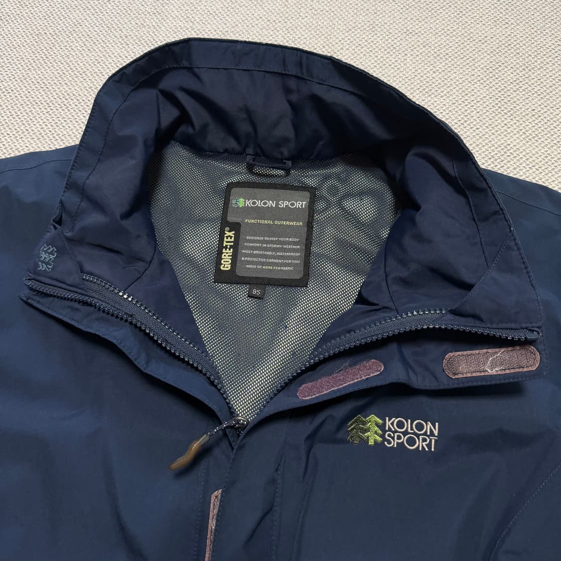 코오롱스포츠 고어텍스 퍼포먼스 쉘 바람막이 자켓 상품이미지3