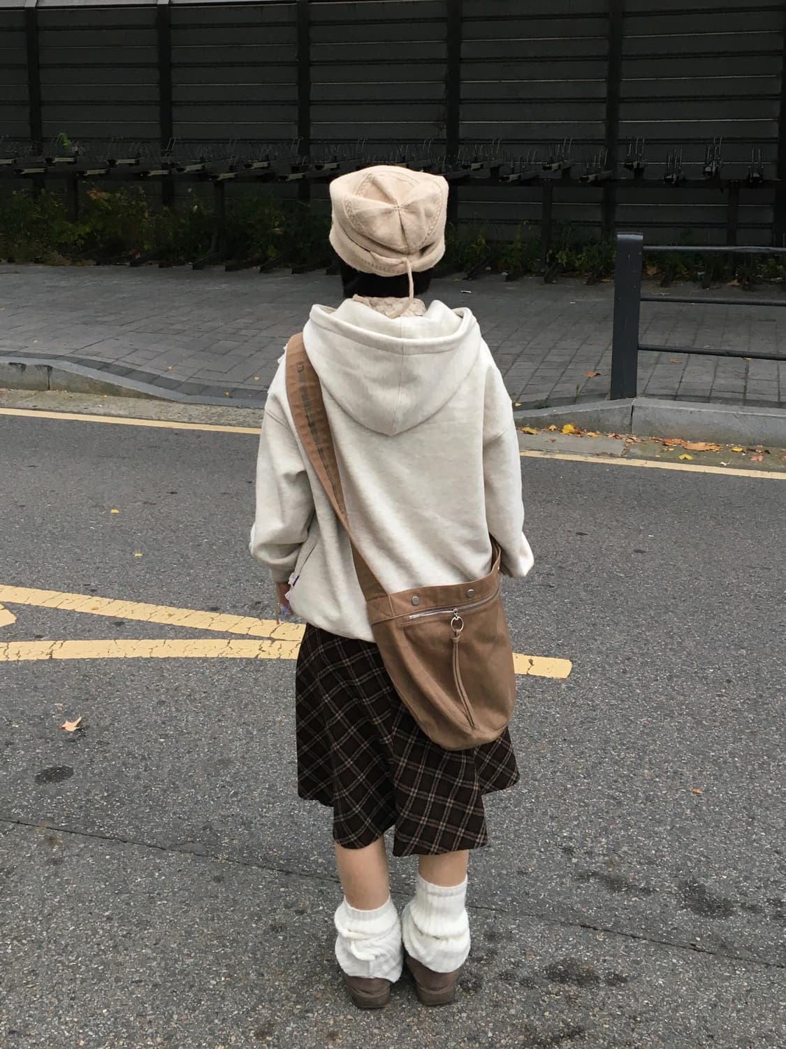 JPN Brown winter skirt 상품이미지1