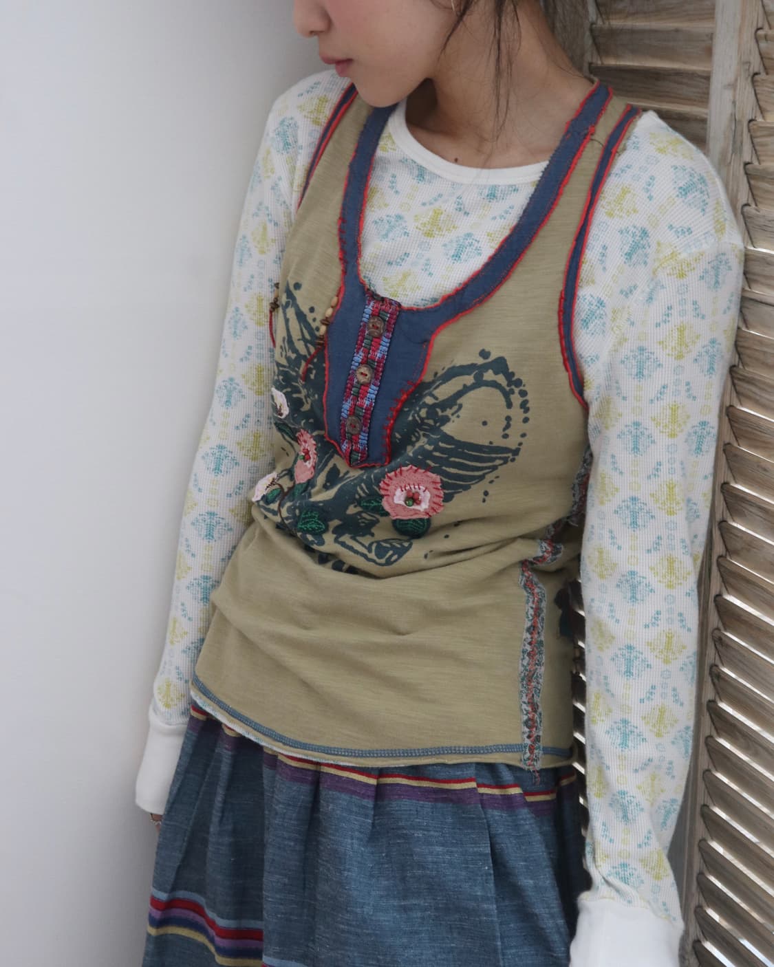 Vintage Mint Waffle Thermal  상품이미지4