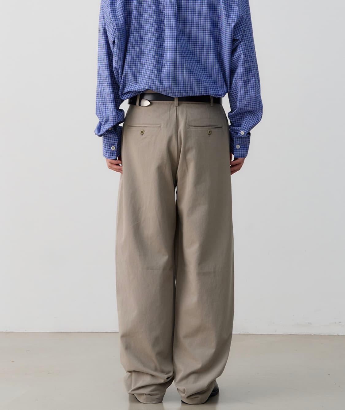 노운 와이드 치노 팬츠(카키베이지/0사이즈) 커브드팬츠 인템포무드 쿠어 상품이미지5
