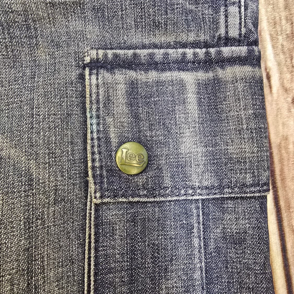 Vintage 00s Japan Lee 플랩포켓 카고팬츠 블랙 31 상품이미지4