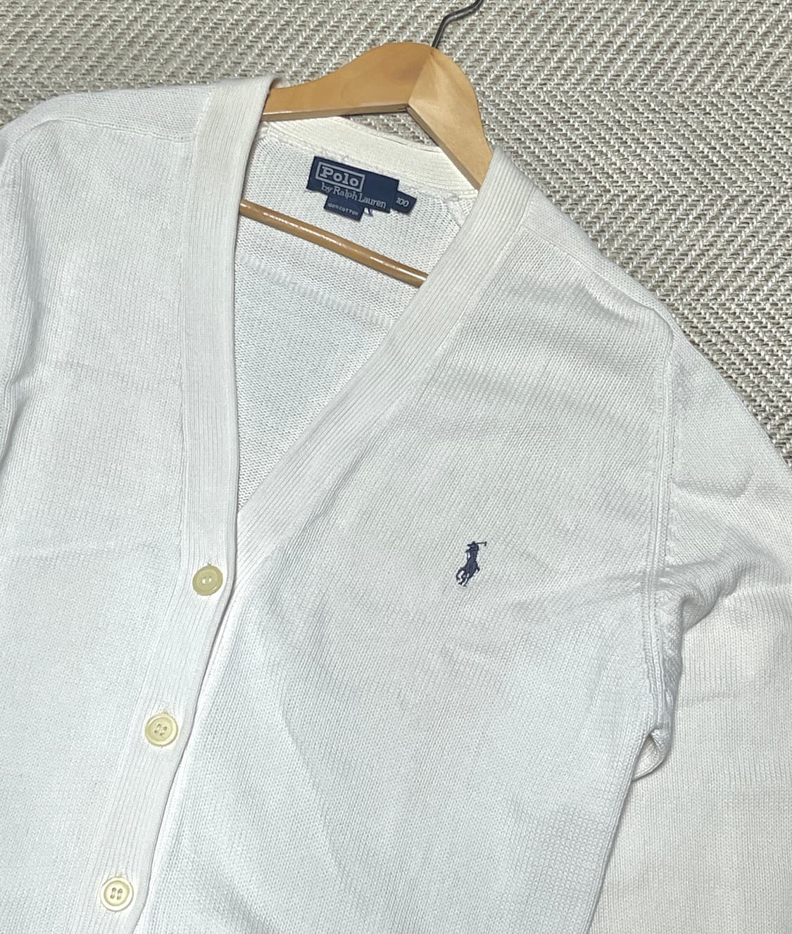 공용 폴로 랄프로렌 브이넥 꽈배기 가디건 100 상품이미지7