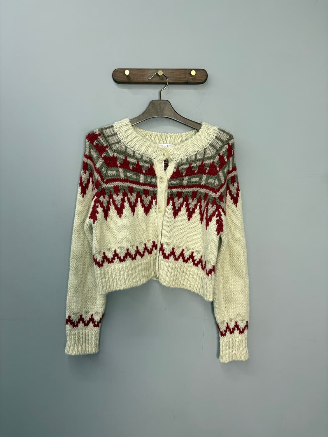 빈티지 노르딕 니트 가디건 A2878 상품이미지2