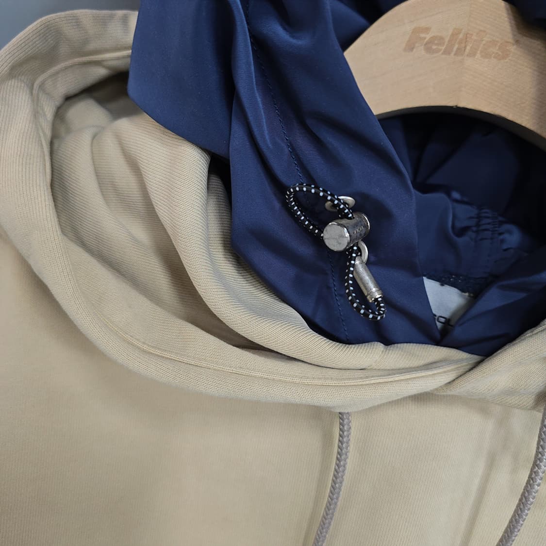 솔리드옴므(SOLID HOMME 후드 맨투맨 베이지 105 상품이미지6