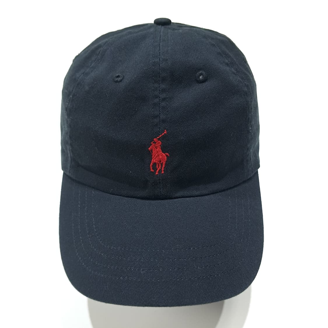 CL838 폴로 레드포니 블랙 볼캡 모자 상품이미지3