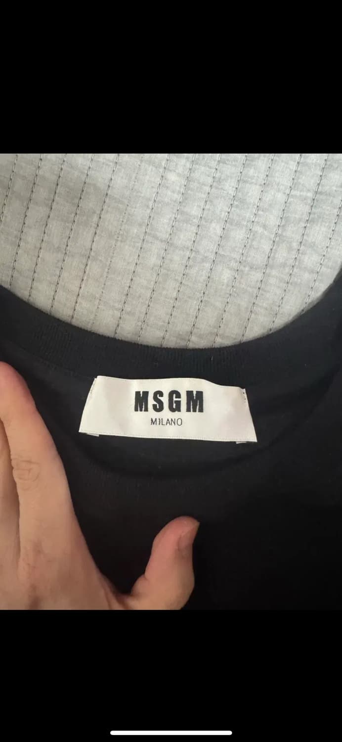 Msgm 기모 맨투맨 블랙 dl 상품이미지2