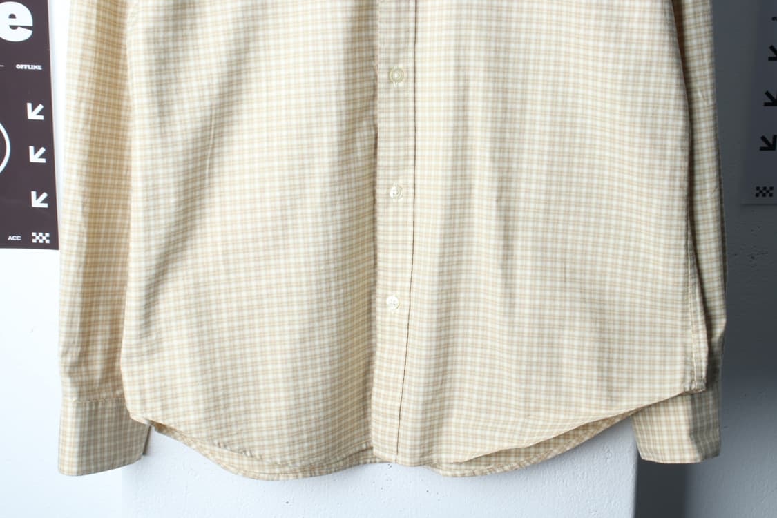 (XL-2XL) 지오다노 셔츠 남방 체크 노랑 아메카지-H33284 상품이미지4