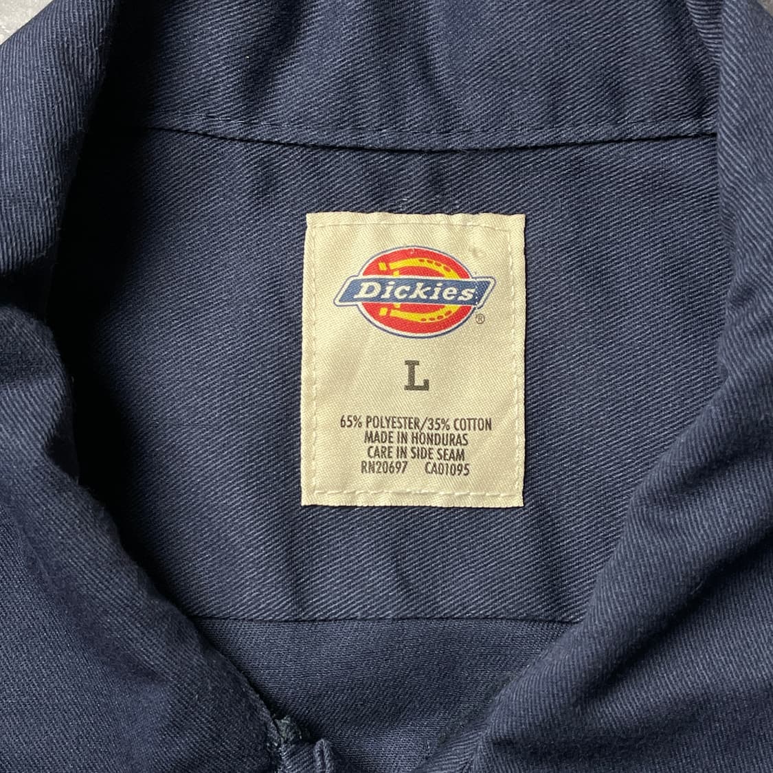 DICKIES 디키즈 빈티지 네이비 플랩포켓 반팔 워크 셔츠 A01030 상품이미지9