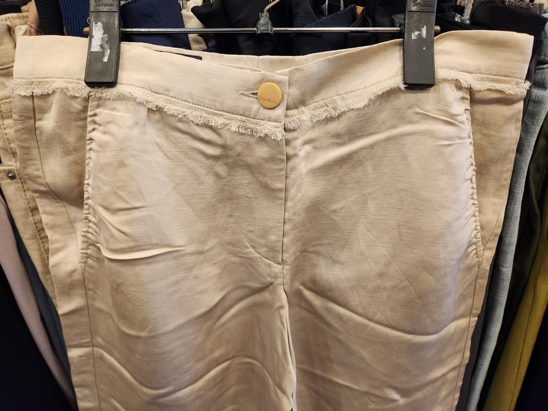 조르지오 아르마니 베이지 린넨 혼방 바지 상품이미지2