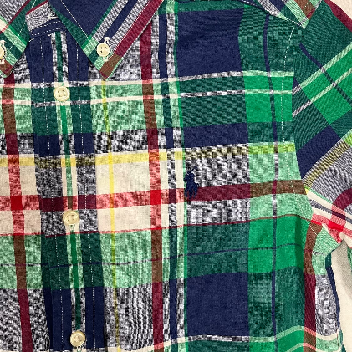 폴로 Ralph Lauren 키즈 클래식 체크 셔츠 (7세) 120 상품이미지2