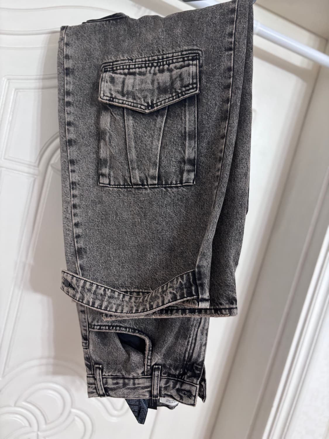 자라 유틸리티 카고진 블랙 36 상품이미지3