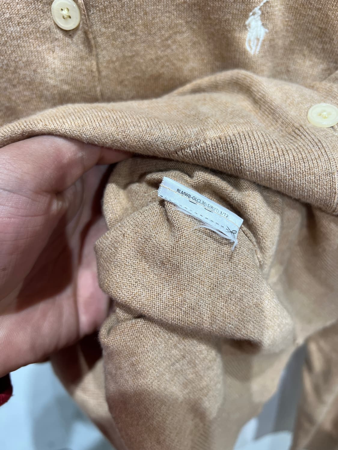 폴로 랄프로렌 신형 베이지 코튼 니트 상품이미지4