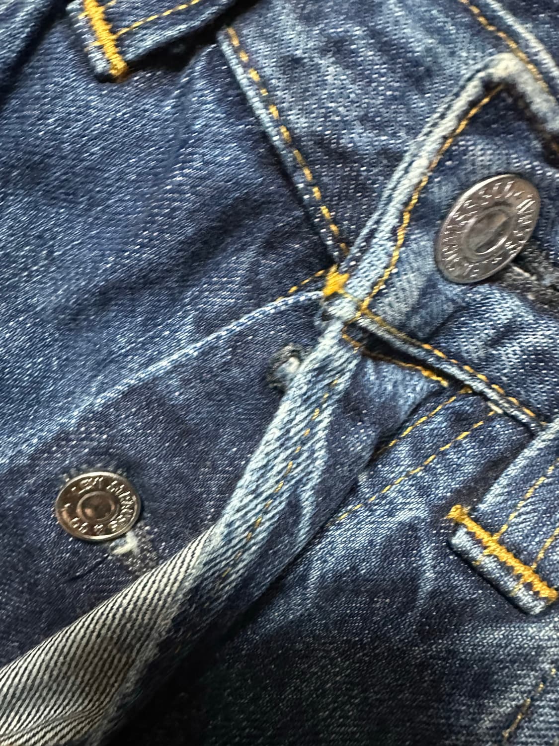 리바이스 LVC 47501 콘밀원단 워싱진 데님  상품이미지2