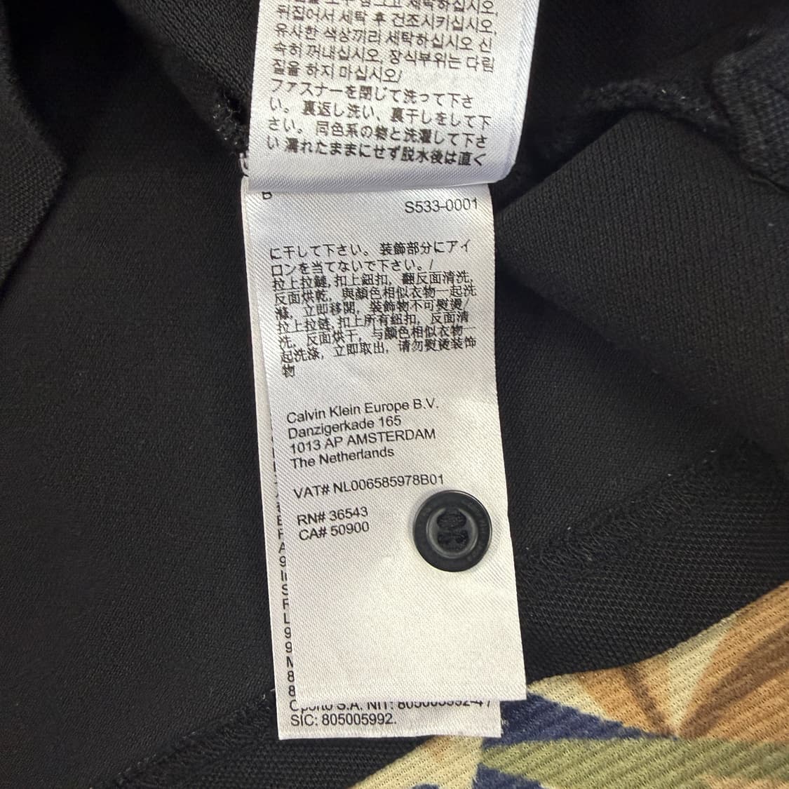 (L)캘빈클라인 Calvinklein 베이직 로고 반팔 카라티셔츠(블랙) 상품이미지4