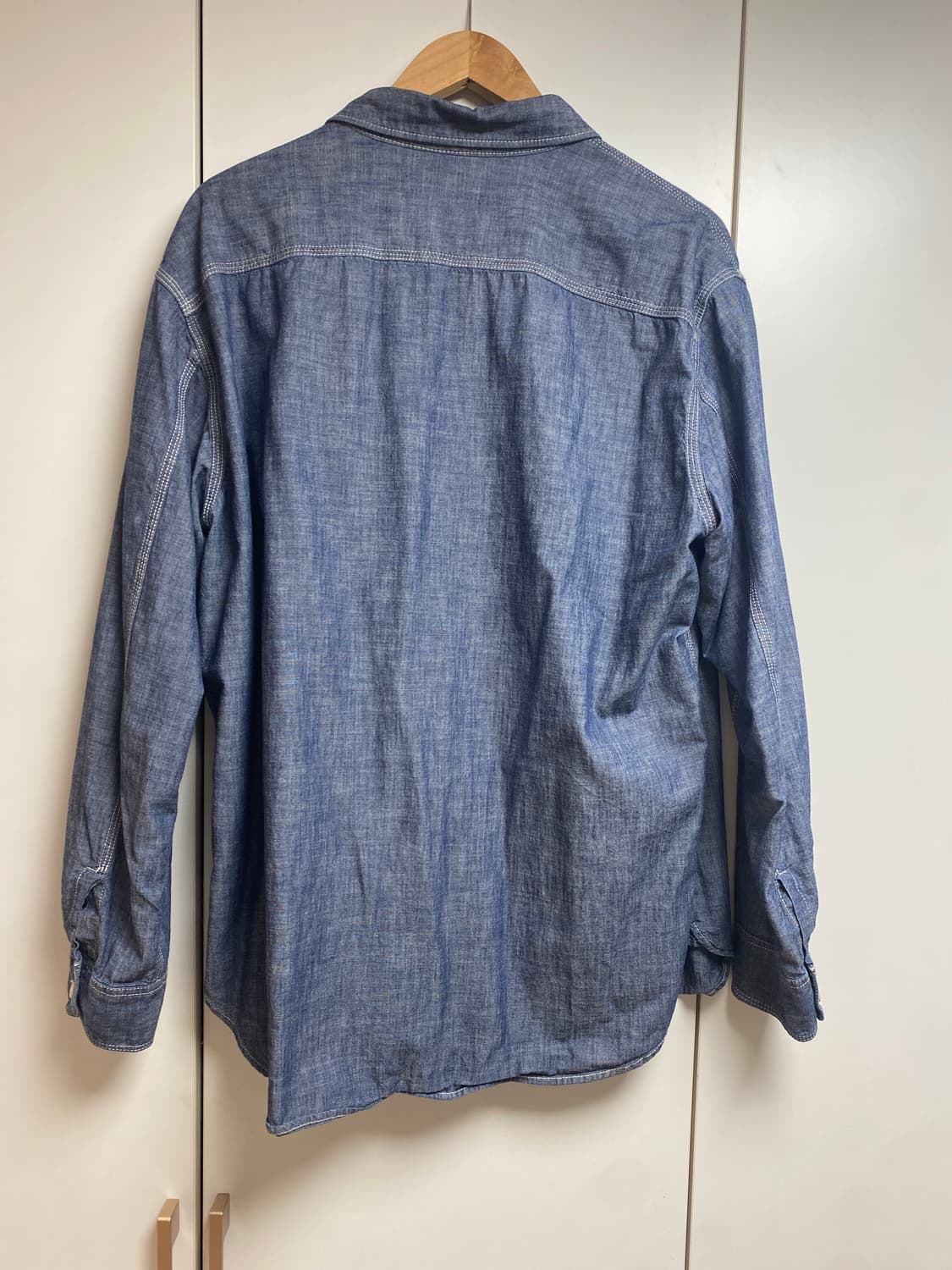 유니클로 샴브레이 셔츠 XL 상품이미지3