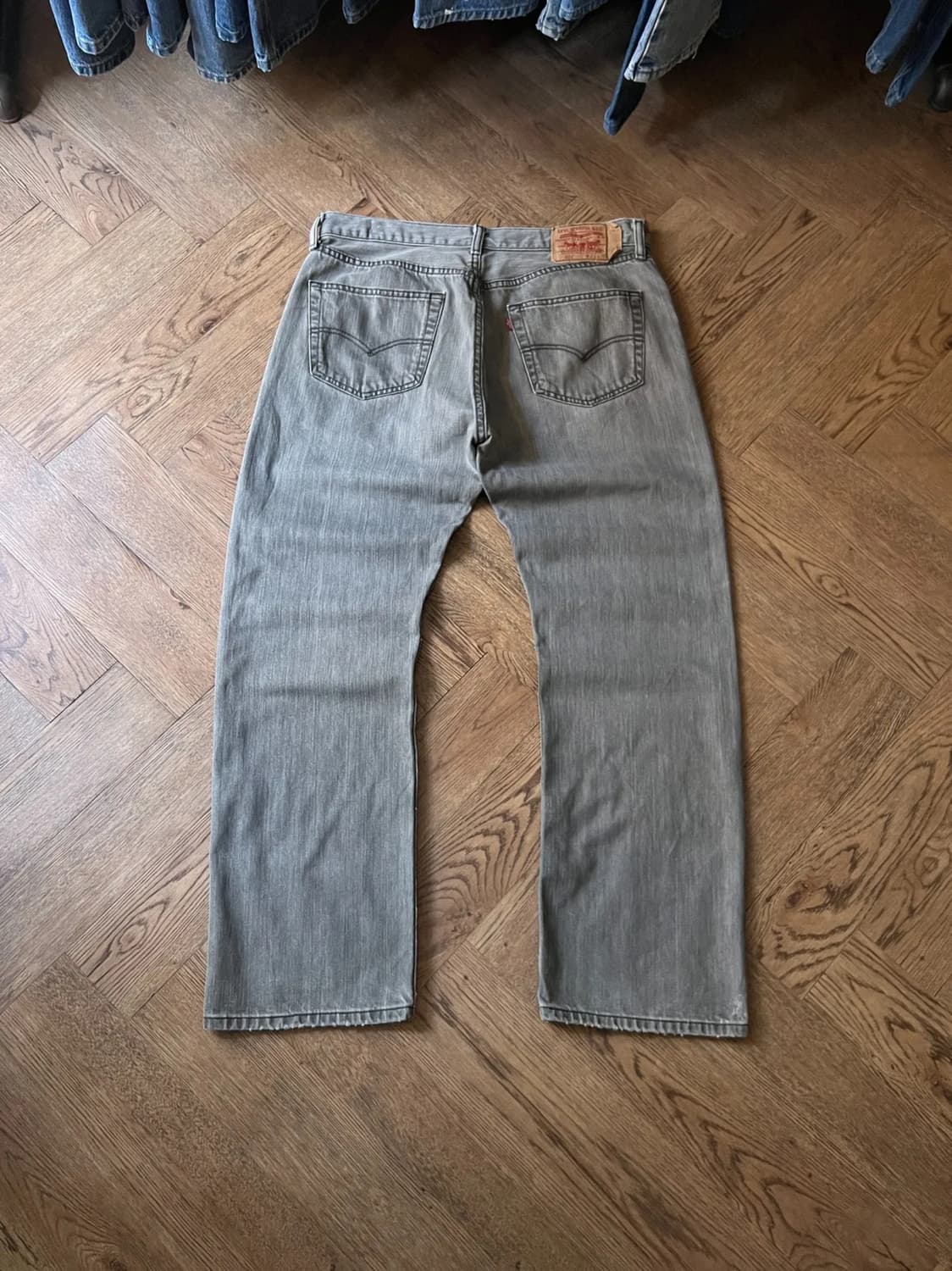 [36]리바이스 USA 501 빈티지 워싱 그레이 데님 팬츠 상품이미지1