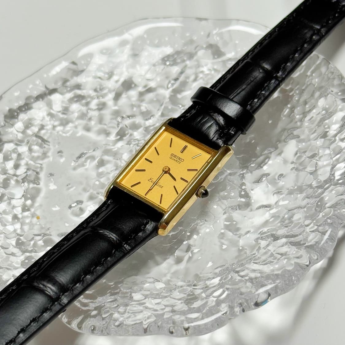 80's90's 세이코 빈티지 탱크 엑셀린 드레스 워치 상품이미지5