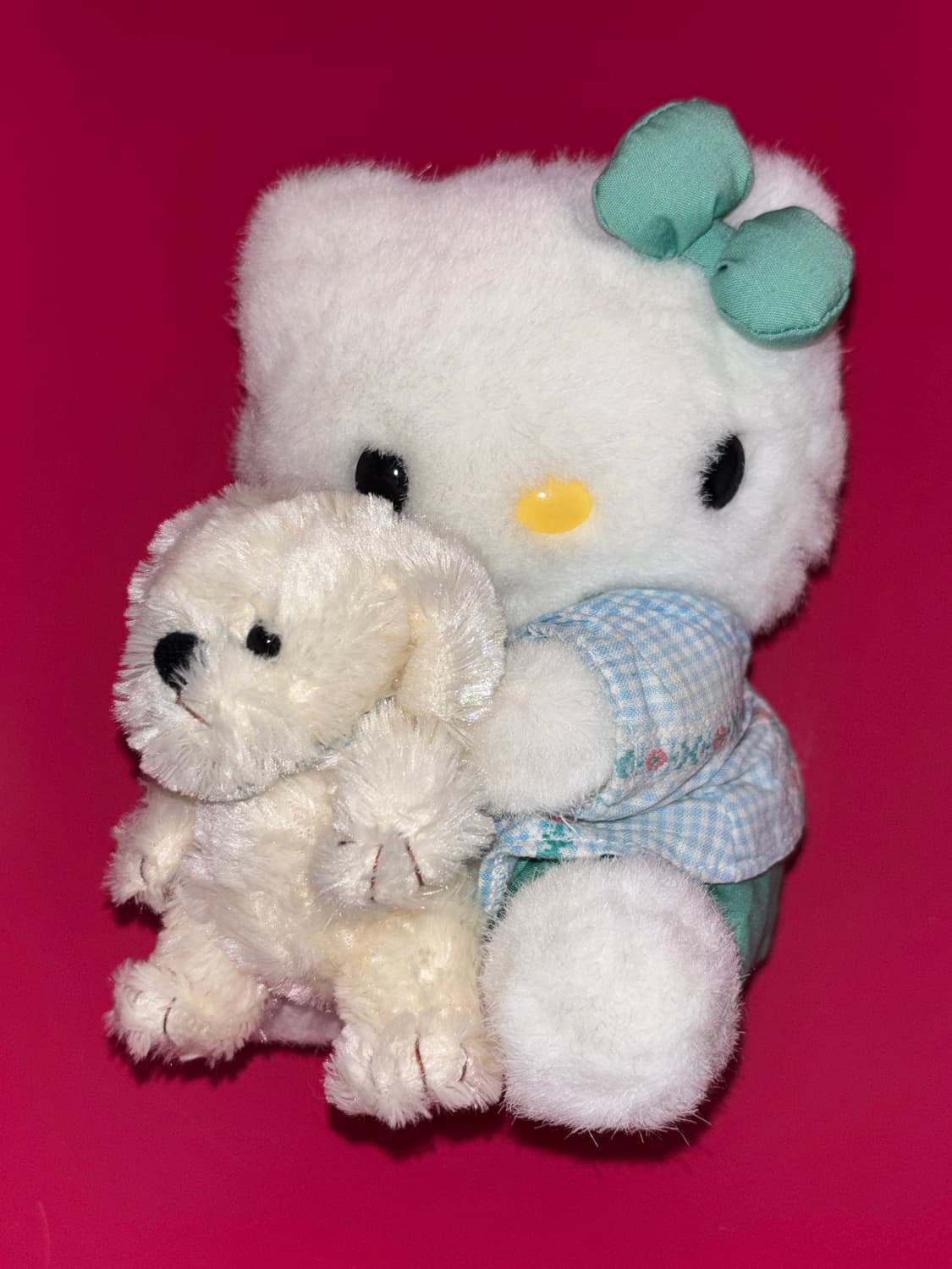 고전 산리오 키티 강아지 안고 있는 키티 리트리버 상품이미지1