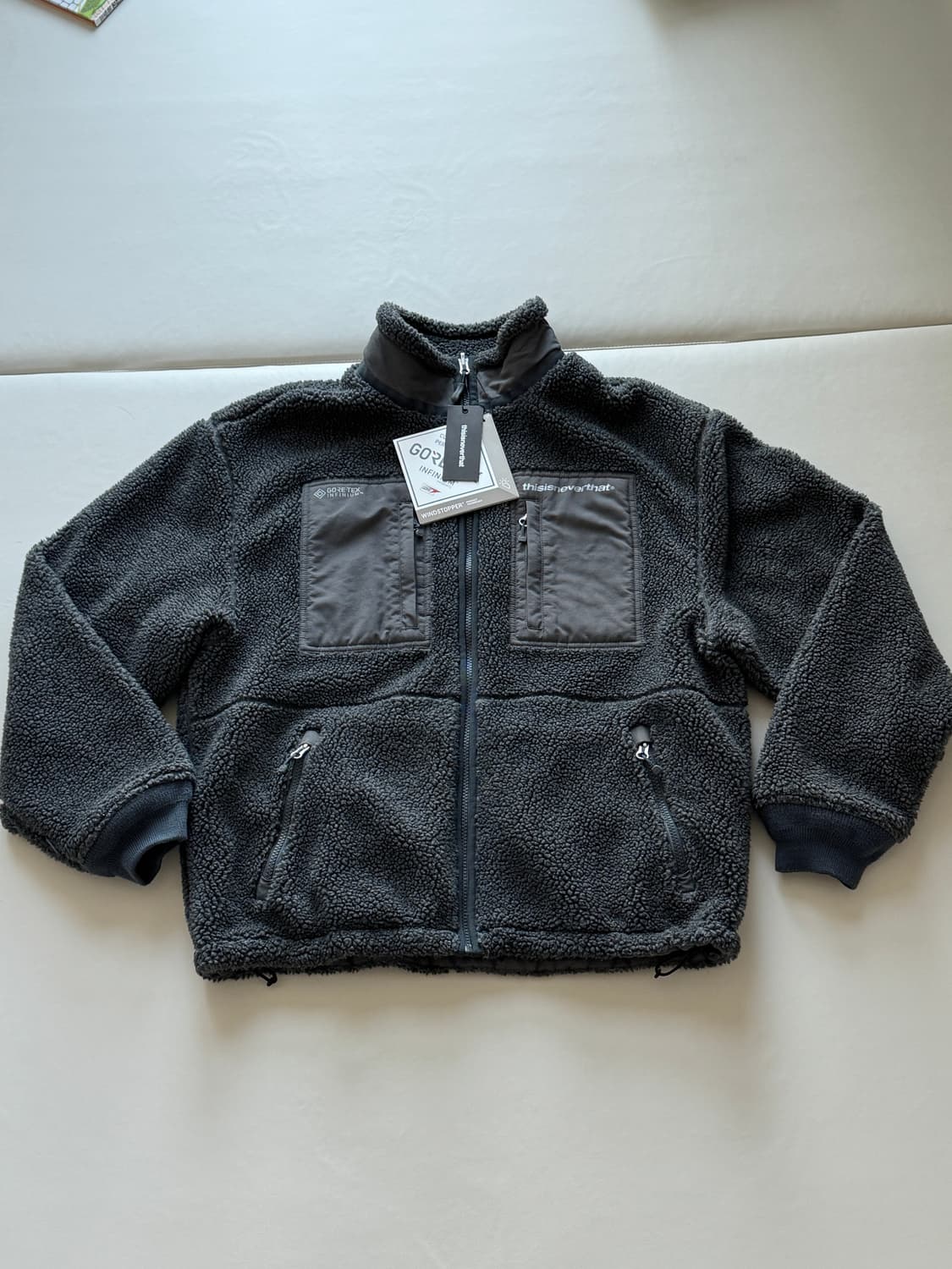 [L] 디스이즈네버댓 x 고어텍스 후리스 차콜 판매 상품이미지2