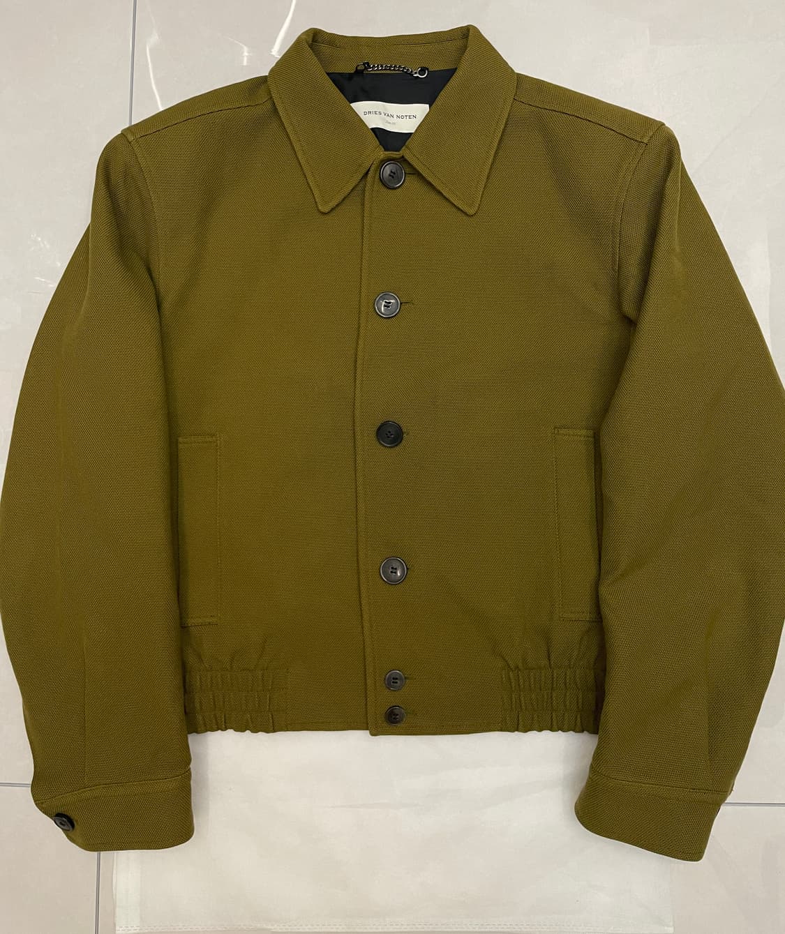 드리스 반 노튼 트윌 울 자켓 파워숄더 50 상품이미지5