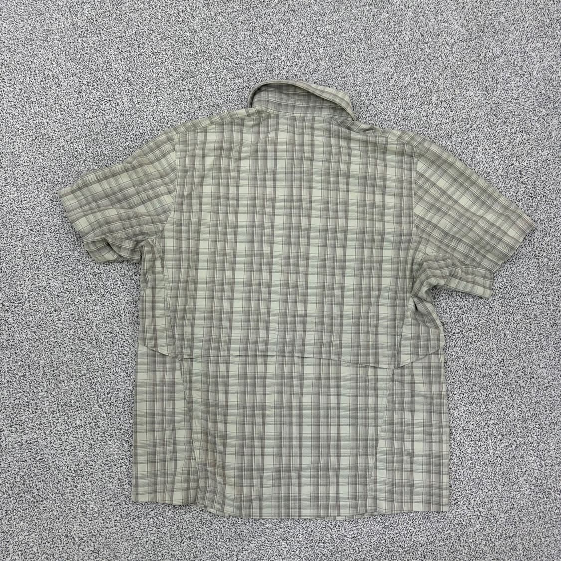 90 마운틴하드웨어 체크 반팔 셔츠 남방 0415J 상품이미지3