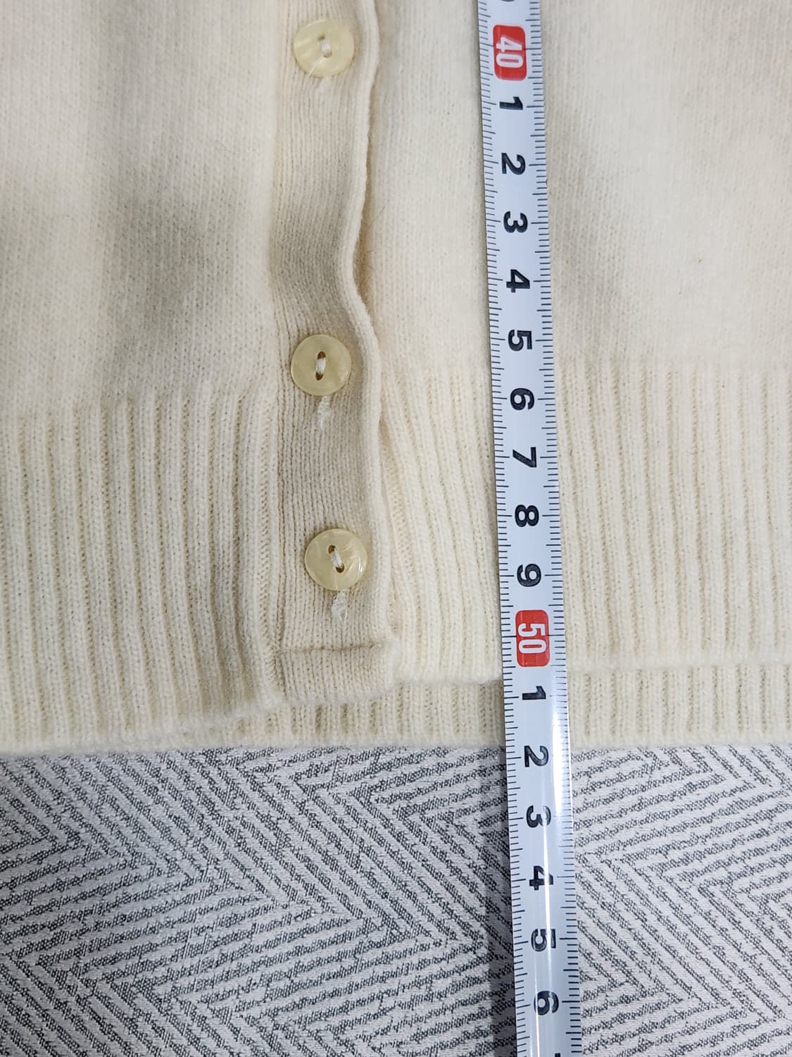 시슬리 아이보리 브이넥 가디건 상품이미지8