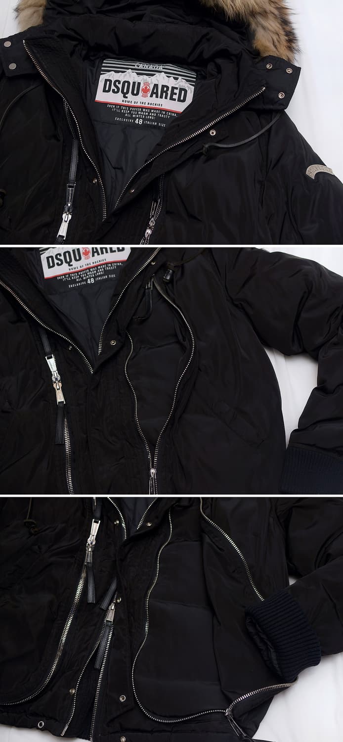 디스퀘어드 몬스터퍼 구스다운 와이드 지퍼 패딩 봄버 (48 / 100+) 상품이미지8