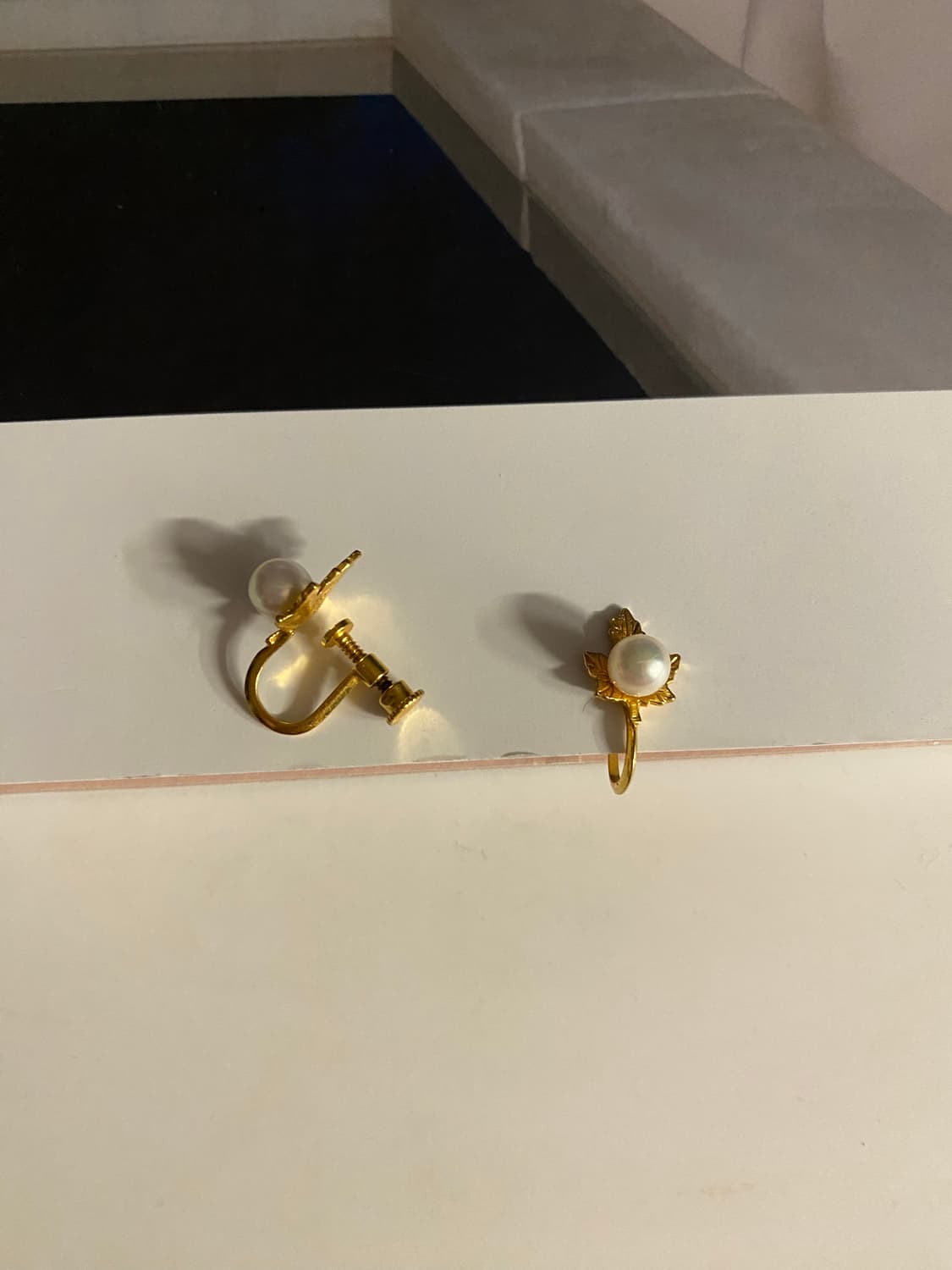 빈티지 리프 진주 귀걸이 귀찌 상품이미지4