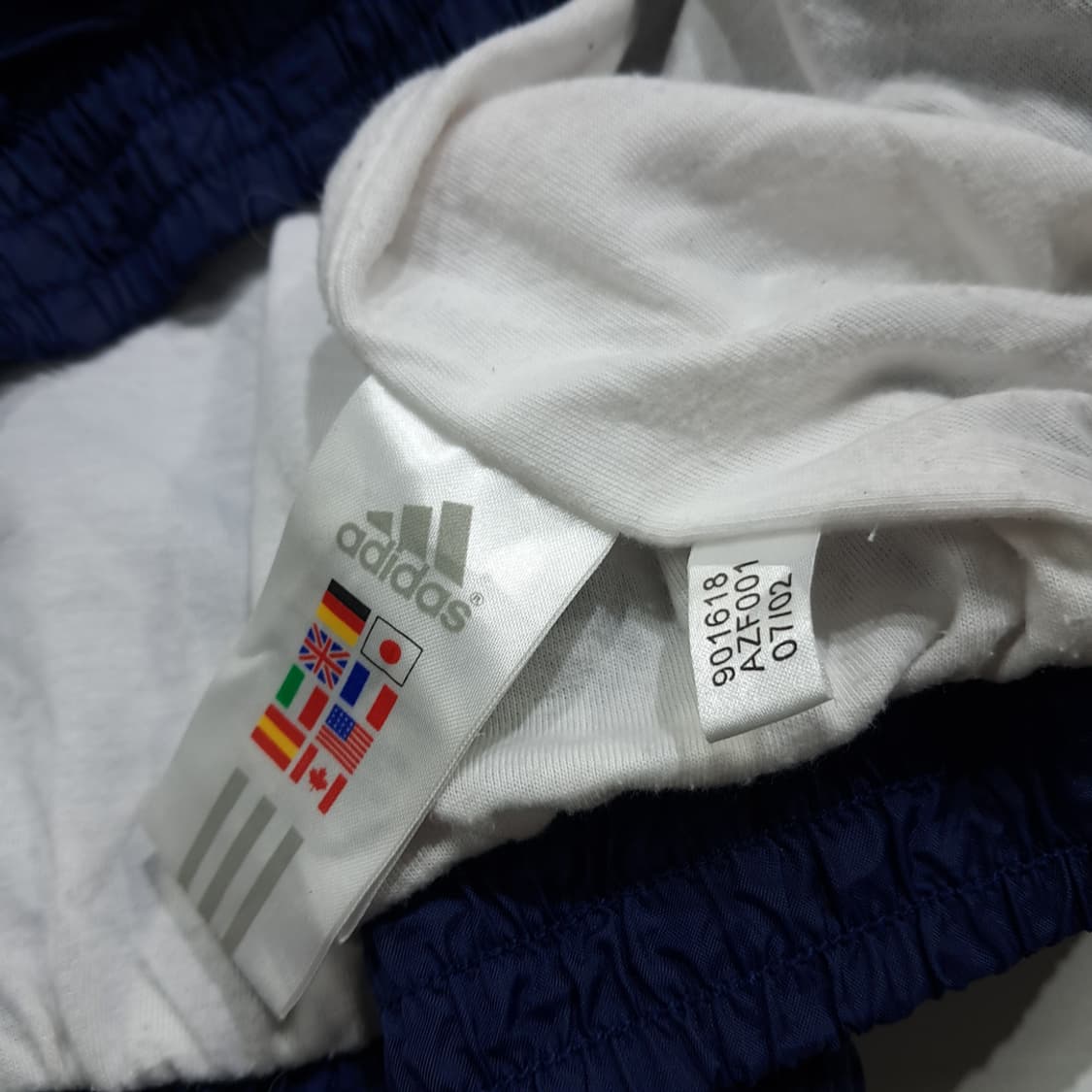 CL981 XL 아디다스 00s 퍼포먼스 네이비 바람막이 자켓 상품이미지5