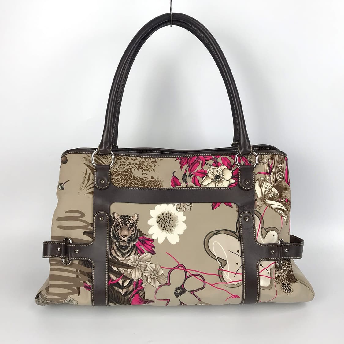 페라가모 Ferragamo 레오파드 나일론 숄더백 여성 가방 상품이미지7