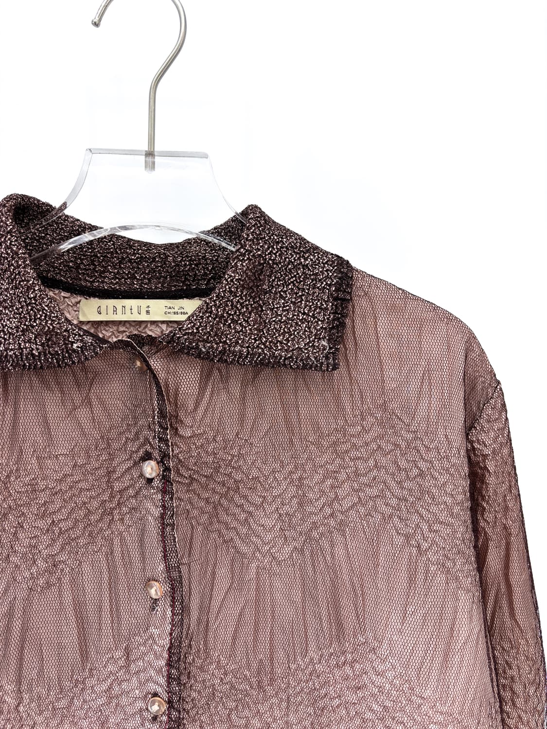 빈티지 주름 시어 블라우스 상품이미지3