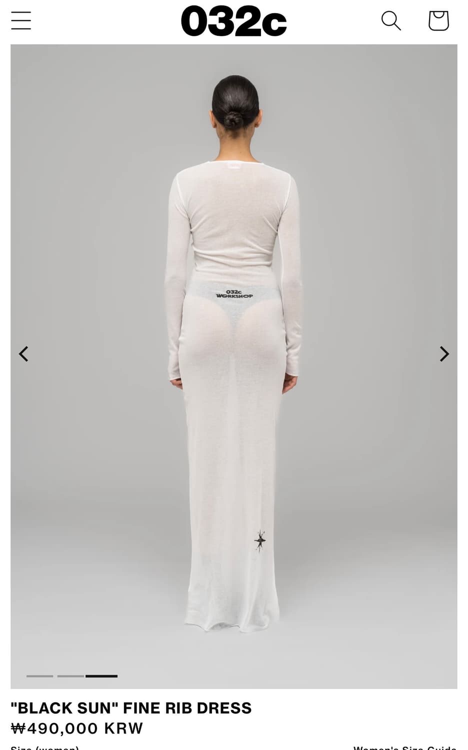 032c black sun RIB DRESS  상품이미지3