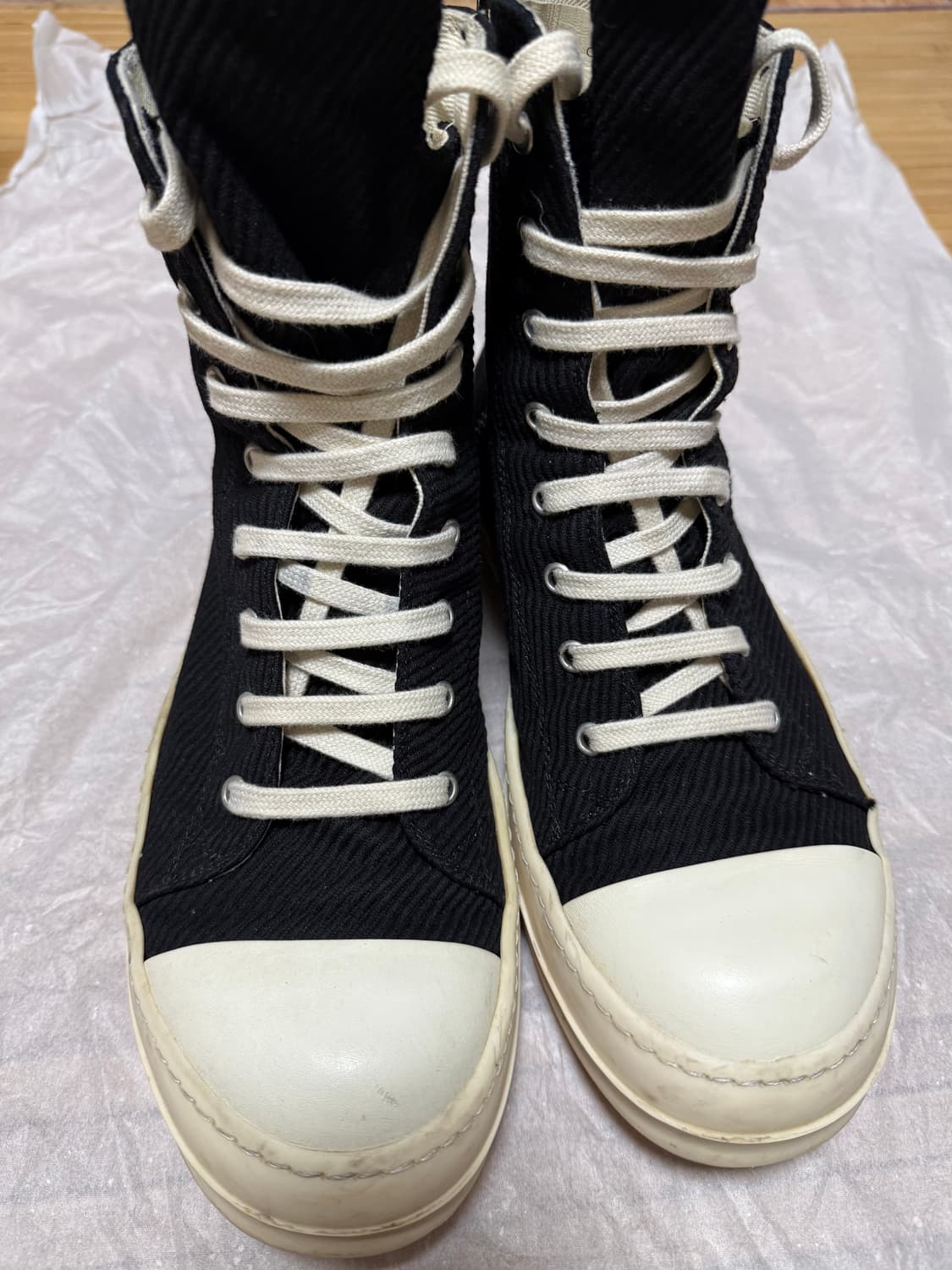 릭오웬스 다크쉐도우 자수 베간 하이탑 41 상품이미지2