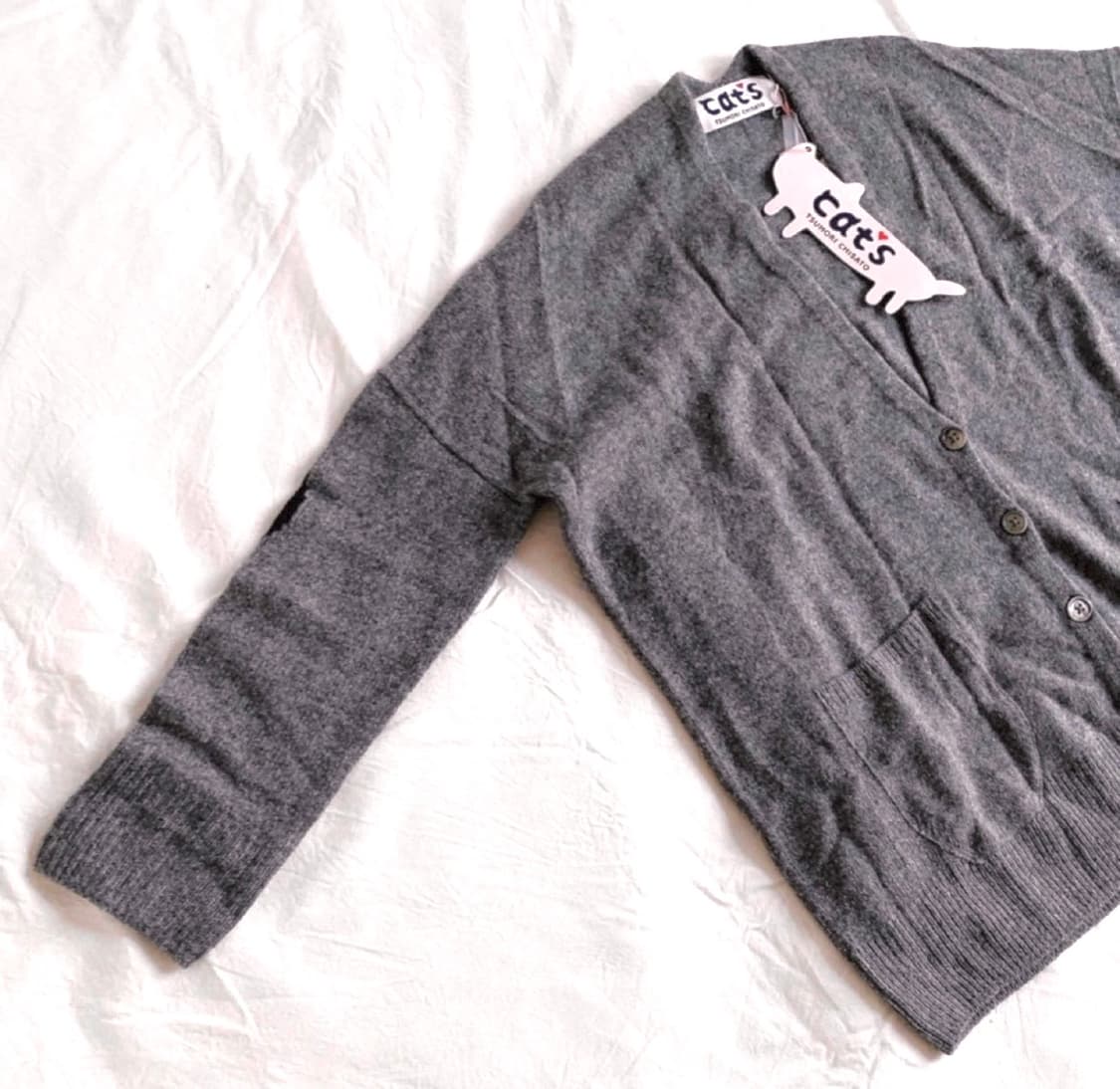 츠모리 치사토의 캣츠 라인 가디건 상품이미지7