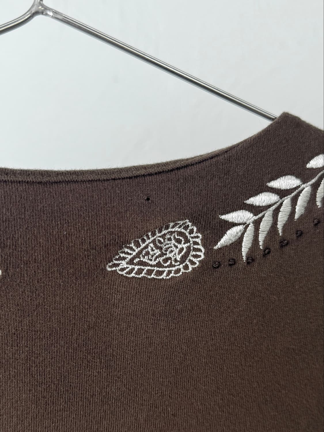 Laura ashley 엠브로이더리 비즈 티셔츠 상품이미지7