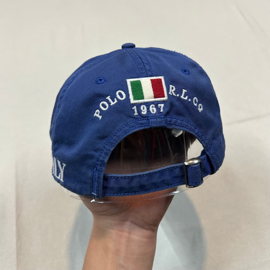 폴로 랄프로렌 이탈리아 패치로고 볼캡 블루 상품이미지4