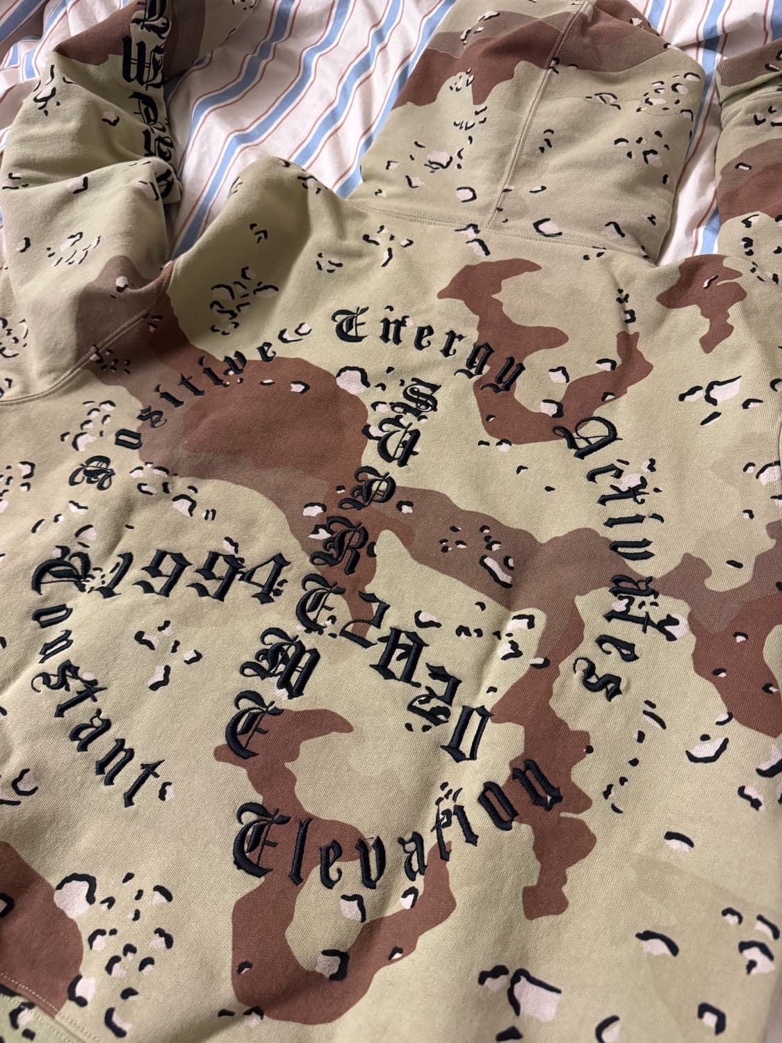 슈프림 자수 후드 M 상품이미지2