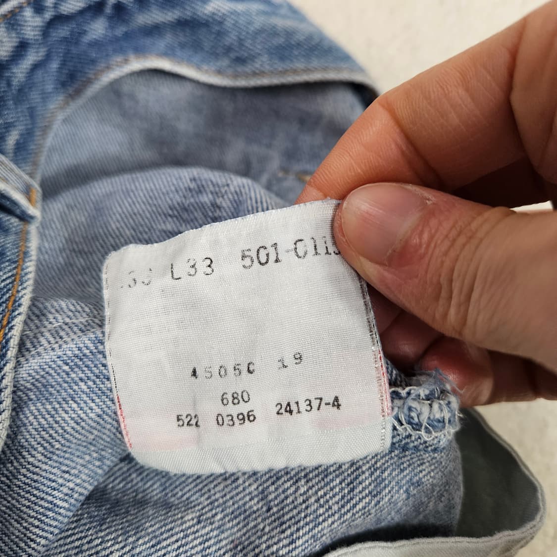 90s 리바이스 501 데님 33 33 made in usa 상품이미지9