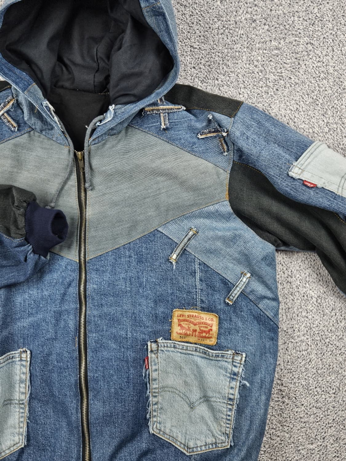 리바이스 리빌드 패치워크 커스텀 데님 자켓 (상세설명참조) / 10175 상품이미지6