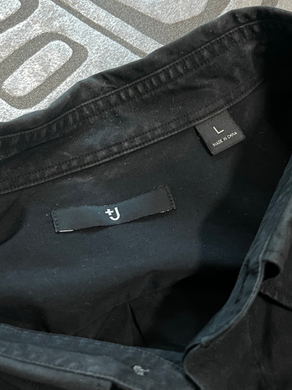 SS21 +J 유니클로 오버사이즈 포켓 셔츠 아이보리 & 블랙 일괄 상품이미지9