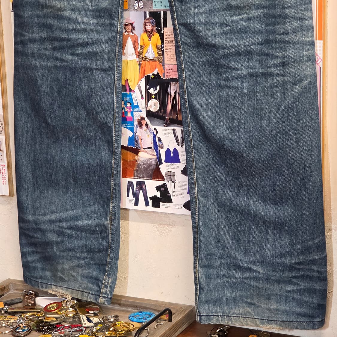 리바이스 512 중청 워싱 데님 팬츠 상품이미지5